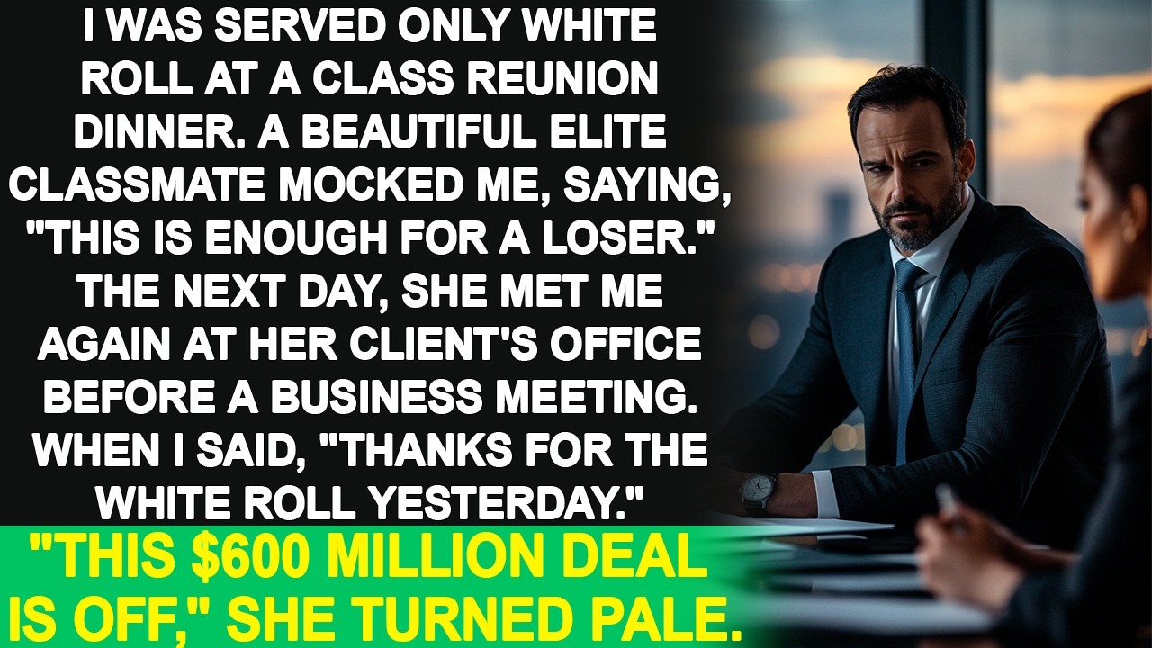 I was the only one at the class reunion dinner where only a dry white roll was served. However, I..