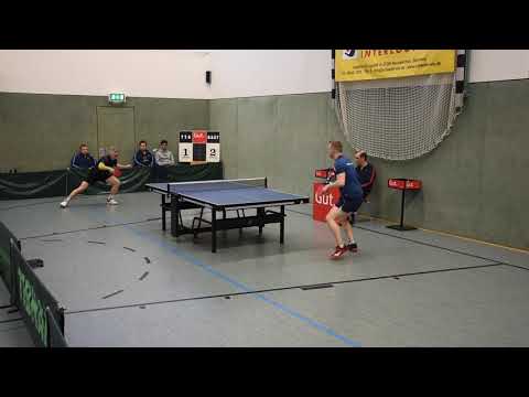 Martin Biolek   Simon Offermann ( DJK spinfactory Köln ) am 29.02.2020: 11:8, 10:12, 1:11 und 9:11