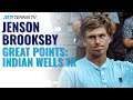Jenson Brooksby Brilliant Tennis in First Masters 1000 Win! | Indian Wells 2021 Highlights