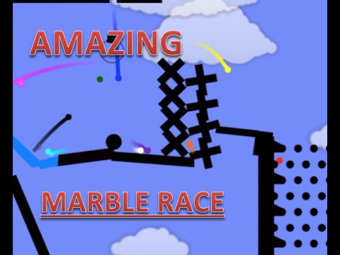 Amazing Marble Race with 10 Marbles - 1 winner