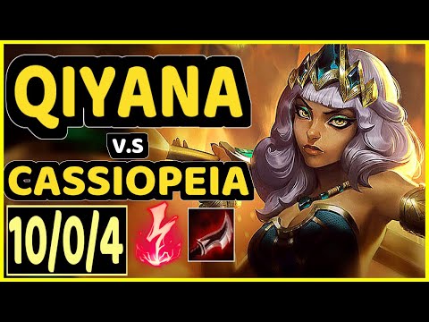 NEMESIS (QIYANA) vs CASSIOPEIA - 10/0/4 KDA MID CHALLENGER GAMEPLAY - EUW