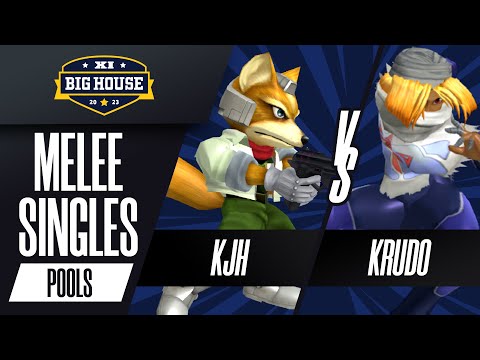 KJH (Fox) vs Krudo (Sheik) - Melee Singles Pools - The Big House 11
