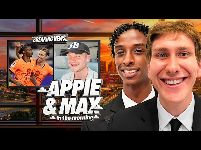 🤯 CRAZY ORANJE FANWALK, #NEDJPN aftertalk, KALVIJN in de taxi🚕 | APPIE & MAX IN THE MORNING AFL2 🗞️🌇