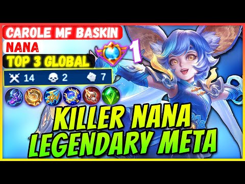 LEGENDARY META BUILD, SUPREME AQUA PURA [ Top Global Nana ] CAROLE MF BASKIN - Mobile Legends Build