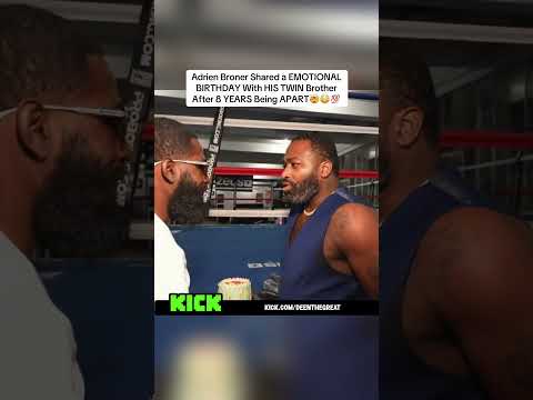 Adrien Broner Shared a EMOTIONAL BIRTHDAY With HIS TWIN Brother After 8 YEARS Being APART🤯