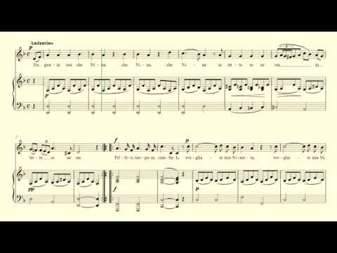 Nina - Pergolesi - accompaniment in D minor