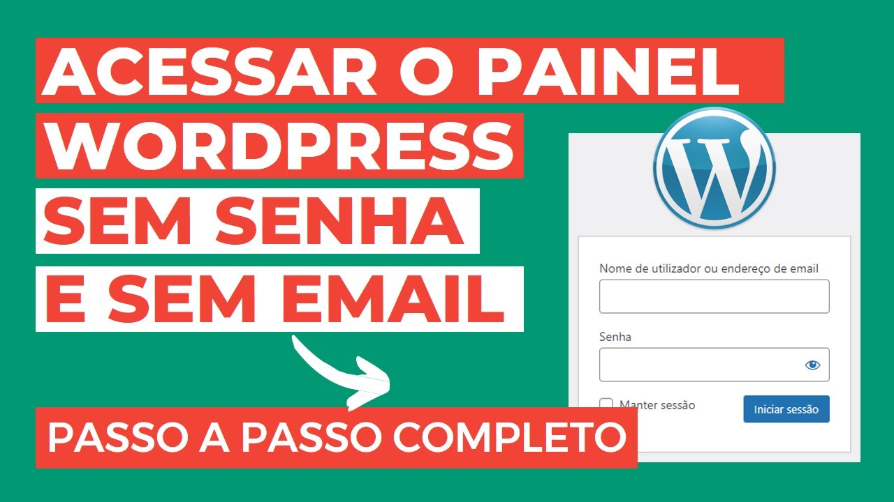 Como Acessar o Painel Administrativo do WordPress Sem Senha e Sem Email (Cpanel) Tutorial WordPress
