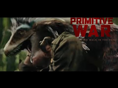 Primitive War (2025) - official clip: Deinonychus attack