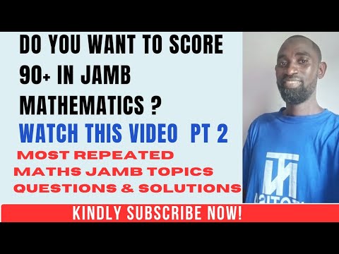 2024 JAMB MATHEMATICS |Most repeated topics in jamb Maths with solutions using Jamb Past Question