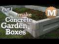 Amazing Concrete Garden Boxes PART 1- DIY Forms to Pour and Cast Cement Planter link together Beds Amazing Concrete Garden Boxes PART 1- DIY Forms to Pour and Cast Cement Planter link together Beds