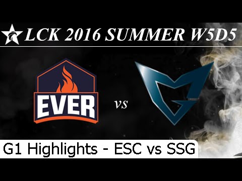 ESC vs SSG Game 1 Highlights 24/06/2016 - LCK Summer 2016 W5D5M6 ESC Ever vs Samsung Galaxy