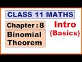 Maths 11 Ch 8 Introduction Binomial Theorem Ncert Cbse