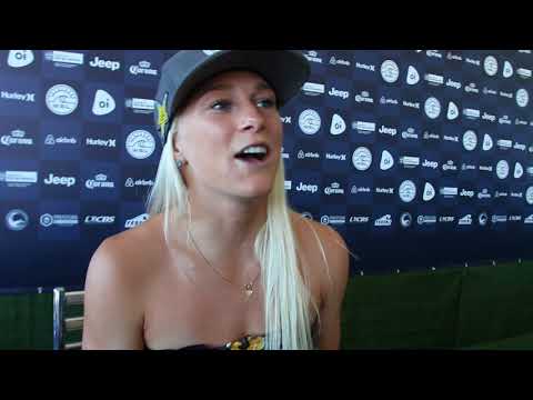 TATIANA WESTON-WEBB ENTUSIASMADA EM DEFENDER O BRASIL - OI RIO PRO 2018