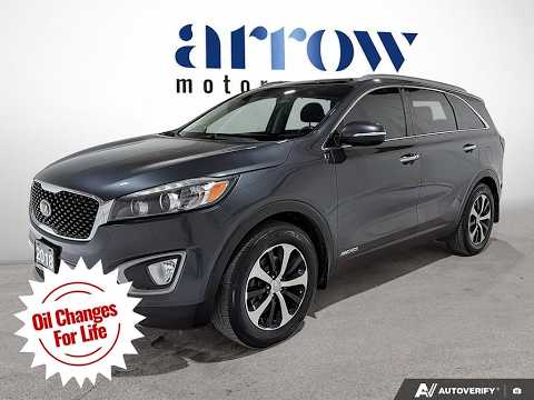 2018 Kia Sorento in Black for sale at Arrow Motors in Aylmer, ON