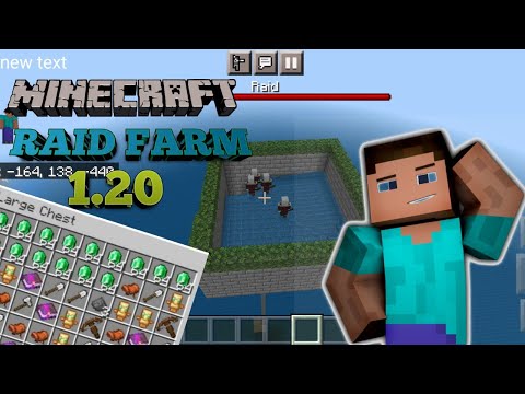Insane Minecraft Raid Farm! | Bedrock 1.20 Update | Goes Viral!
