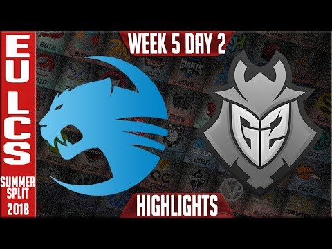 ROC vs G2 Highlights | EU LCS Summer 2018 Week 5 Day 2 | Roccat vs G2 Esports
