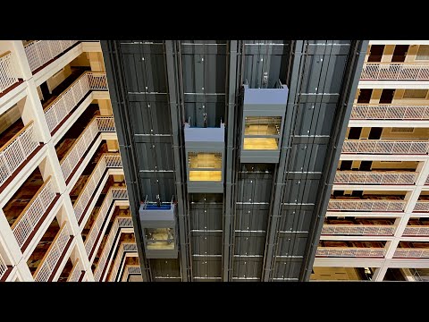Glass Elevator at Embassy Suites Chicago IL