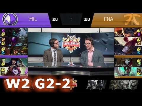 Millenium vs Fnatic Academy | Game 2 S7 EUCS Spring 2017 Week 2 | MIL vs FNA G2