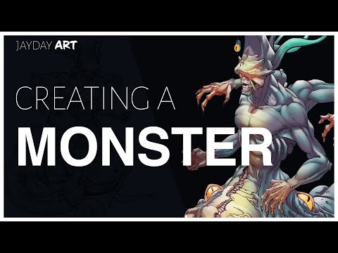 How to Draw A MONSTER | LOVECRAFT | PROCREATE