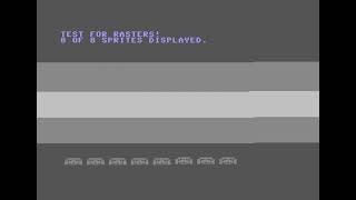 NOT Poo Position (my F1 racing game in Commodore 64 BASIC)raster interrupt test for sprite + screen