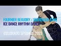 FOURNIER BEAUDRY SOERENSEN CAN Ice Dance Rhythm Dance Colorado Springs 2023 FigureSkating