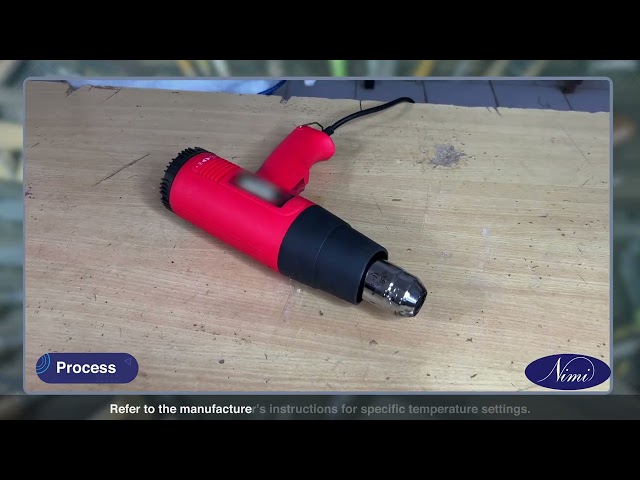 Repaired plastic broken parts or pipe by plastic welding machine