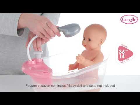 Corolle Bathtub and Shower for 12 - 14 inch dolls 