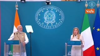 Meloni cita detto in indiano e poi chiede a Modi: Spero di avercela fatta