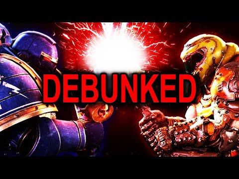 Doomguy vs 40K Space Marine - Majorkill Debunked