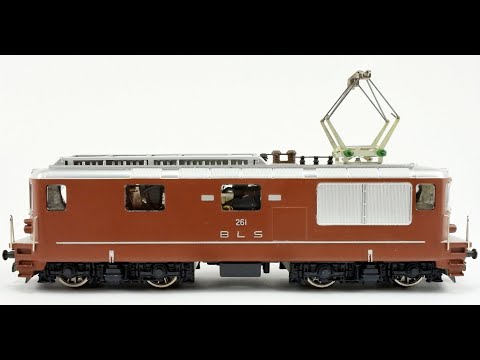 HAG BLS Re 4/4 Electric Locomotive #261 pulling Lima FS/SBB/DB TEN/DSG Sleeper Car Train