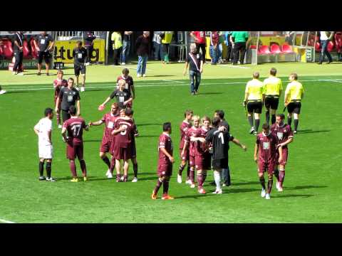 [ 1.FC KAISERSLAUTERN Amateure - Preussen Münster Teil 4 ] Schlusspfiff und dank an die Fans