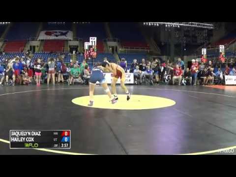 124 Champ. Round 2 - Hailey Cox (Utah) vs. Jaquelyn Diaz (Minnesota)