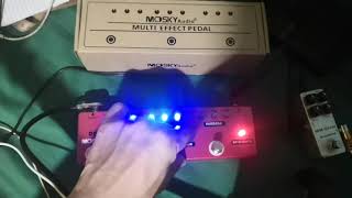 Video thumbnail for MOSKY DC5 MULTI EFFECT PEDAL+MOSKY MM SILVER OVERDRIVE(Short Demo) by Weng Rom Buslatan