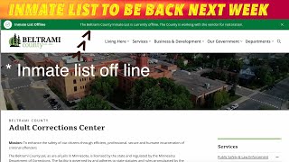 Inmate List On Beltrami County Website To Return Next Week