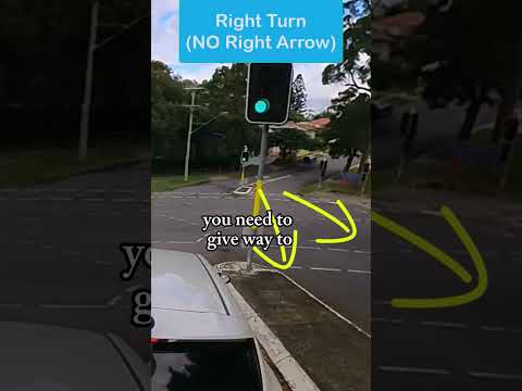 Turning Right at Traffic Lights (NO Arrow) #drivingtesttips #driving #drivingtest