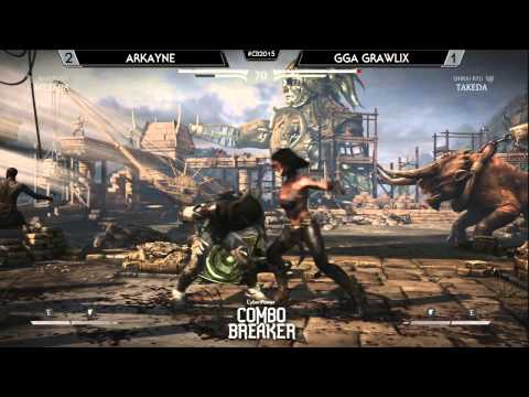 MKX After Hours @ Combo Breaker 2015 - Arkayne (Mileena) vs GGA Grawlix (Takeda) [720p/60fps]