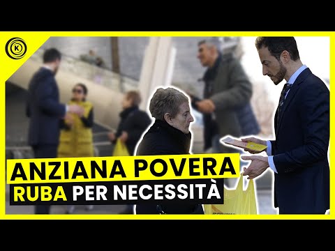 Anziana Povera RUBA per Necessità - Esperimento Sociale - Kiko.Co