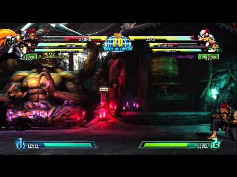 Marvel vs Capcom 3 (PS3) -- Non-Ranked Matches 78 - Lag Switcher? and Cheese Team