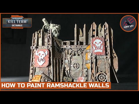 HOW TO PAINT KILL TEAM RAMSHACKLE WALLS - DA BIG BITZ! Easy Techniques - Octarius Warhammer 40k