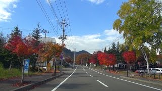 preview picture of video '北海道上士幌町 上士幌市街〜ぬかびら温泉 車載動画 2014/10/08'