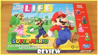 Super Mario The Game of Life Board Game Review! | Board Game Night