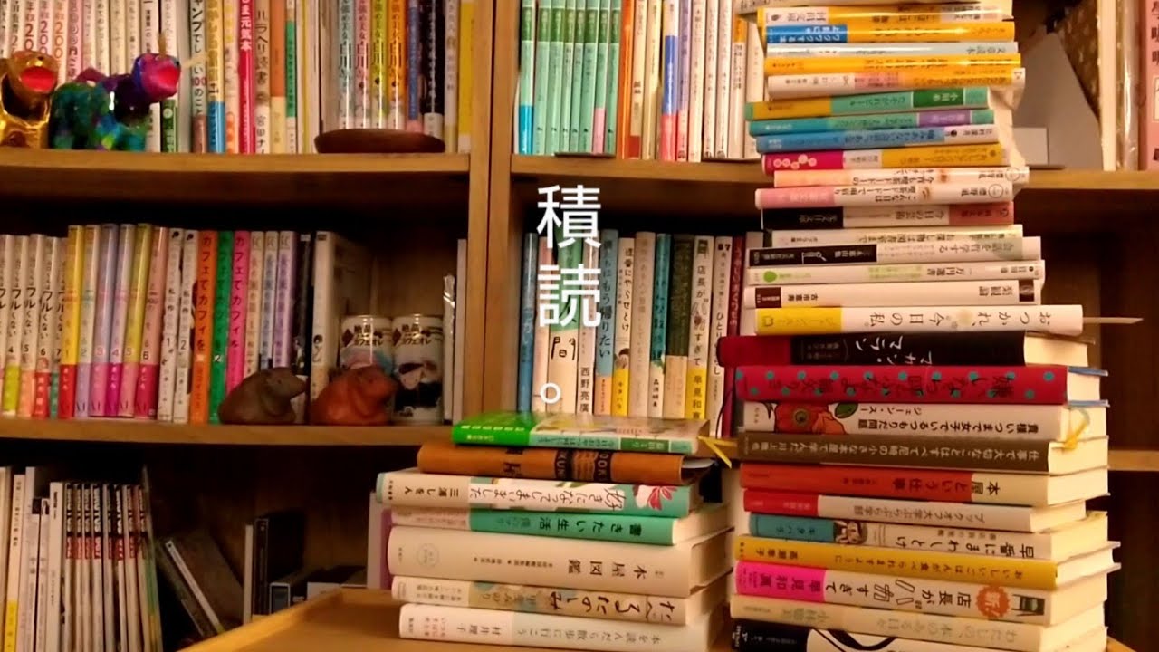 積読 読みたいが渋滞中 積まれた本の山を見てる至福の時間