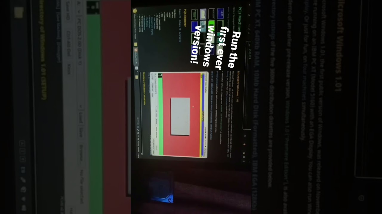 Pcjs machines allow you to run older operating systems versions etc., Windows 1.