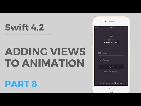 Beautiful Login Screen Tutorial w/ Firebase (SWIFT 4.2) | Part 8: Adding Views To Animation