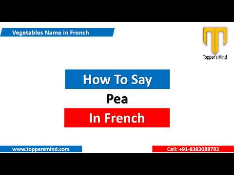 Pea in French