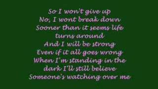 Someone&#39;s Watching over Me- Hilary Duff w/ Lyrics