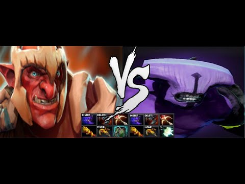 Dota2 Battle 1vs1 (Faceless Void VS Troll Warlord)