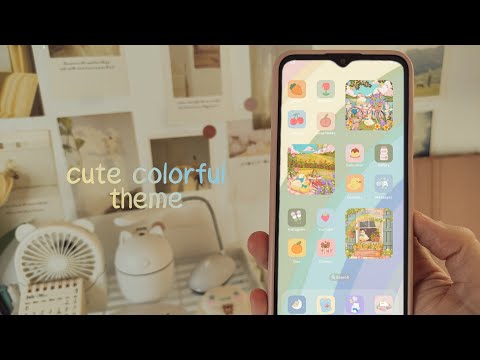 iOS 15 on any android (cute colorful theme) Making my phone aesthetic - Realme c11 2021