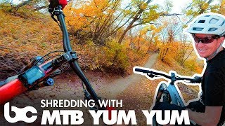Checking out Corner Canyon with MTB Yum Yum.