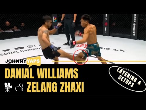 Fight Study: Danial Williams vs Zelang Zhaxi | Layering & set ups | One Championship